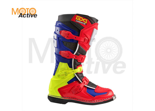 Мотоботы Gaerne GX 1 Goodyear красный/синий/черный/желтый